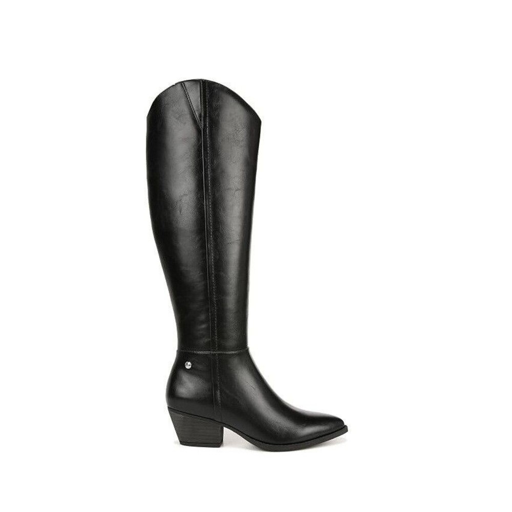 Life Stride Womens 9.5 M WC Black Smooth Reese Knee High Western Boots NIB OY1